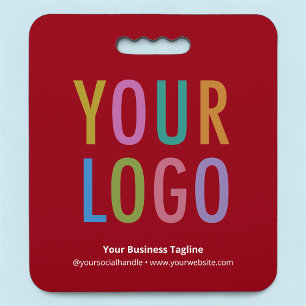 Red Bleacher Seat Cushion Custom Logo Personalized