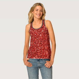Red Bling, shiny and sparkling Tank Top