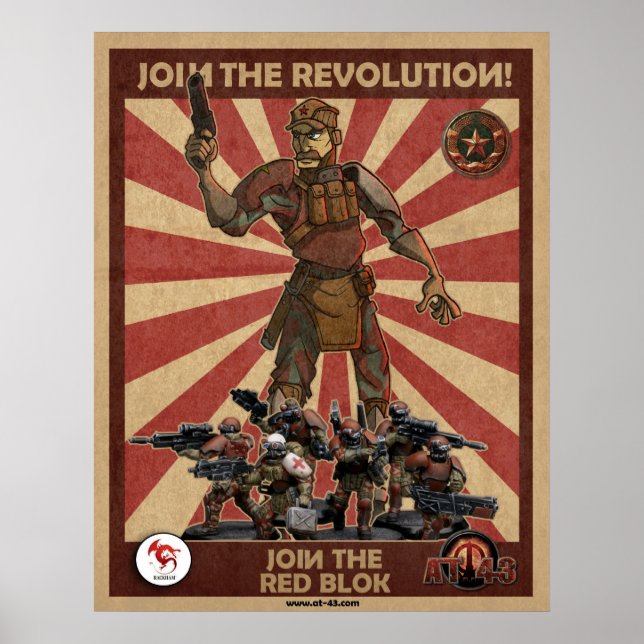 Red Blok Revolution Poster (Front)