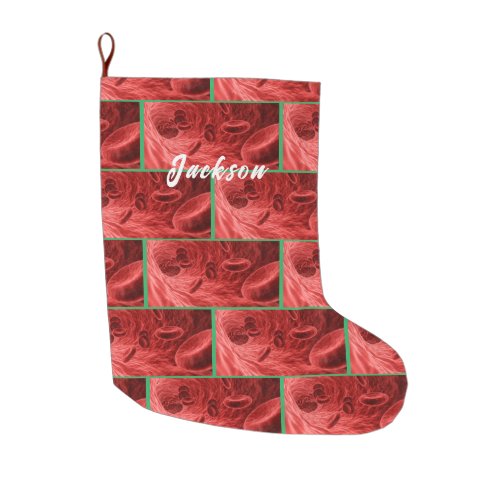 Red Blood Cells in Artery  Large Christmas Stocking