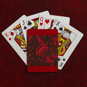 Red Blood Cells Microscopic Poker Cards