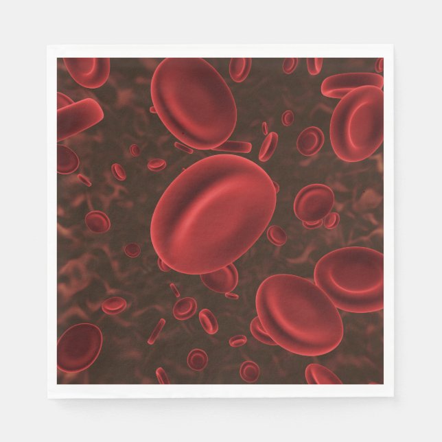 Red Blood Cells Napkins (Front)