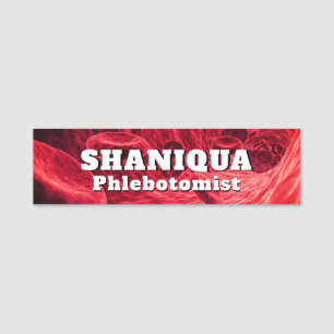 Red Blood Cells Phlebotomist Name Tag