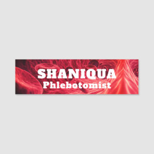 Red Blood Cells Phlebotomist Name Tag