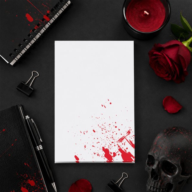Red Blood Splatter Post-it Notes (Creator Uploaded)