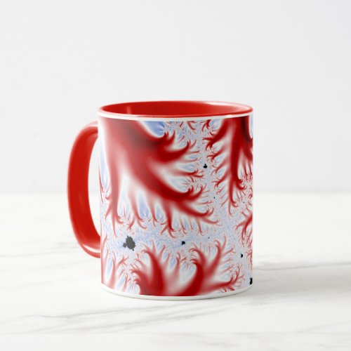 Red Blood Vessels Fractal Mug