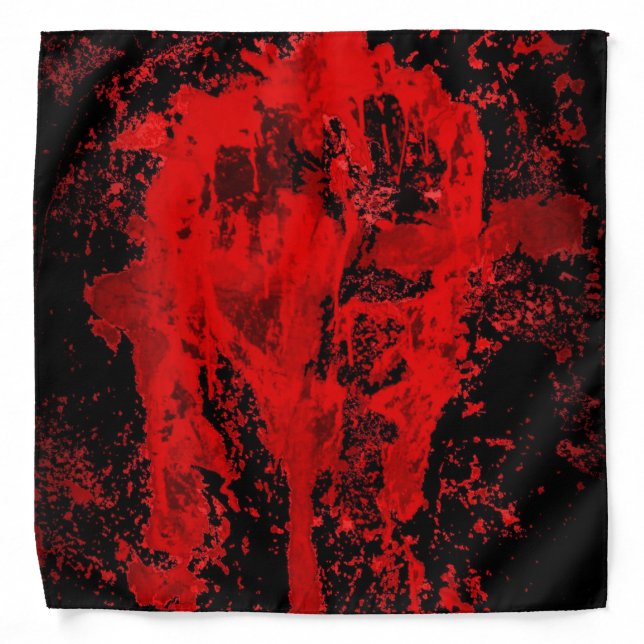 Red Bloody Celtic Cross Bandana (Front)