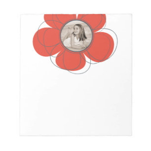 Red Bloom Notepad