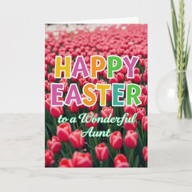 Red Blooms Greeting Card (Front)