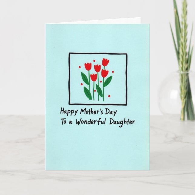 Red Blooms Mother Card (Front)