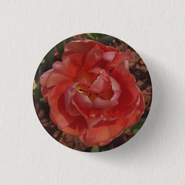red blossom  button (Front)