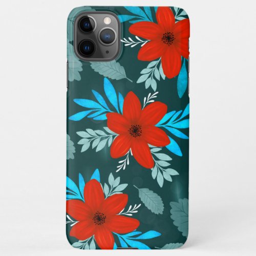 Red Blossom flowers iphone cover 