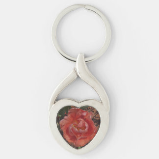 red blossom keychain