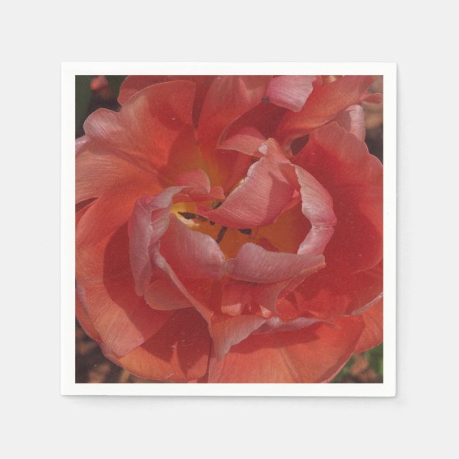 red blossom  napkins (Front)