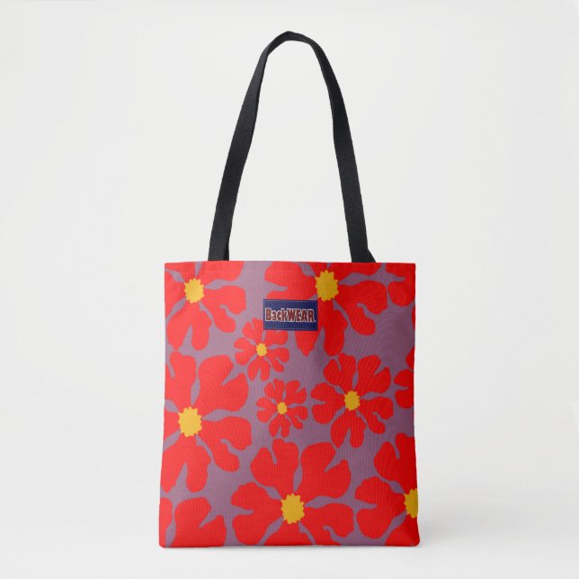 Red Blossoms Modern Designer Bag Buy Online (Front)