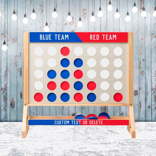  Red Blue 2 Teams Personalize Huge Yard Game Fast Four