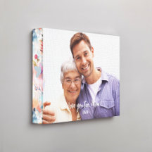 Red Blue Abstract Floral Pattern Edge Photo