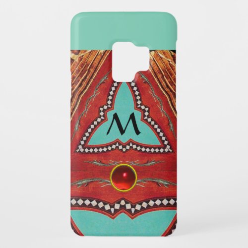 RED BLUE ABSTRACT GEOMETRIC TRIANGLE MONOGRAM Case_Mate SAMSUNG GALAXY S9 CASE