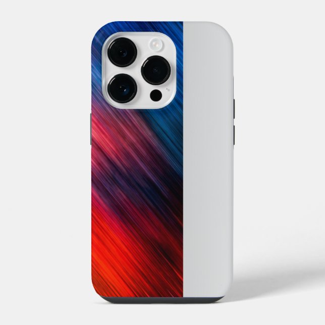 Red blue Abstract  Iphone Case (Back)