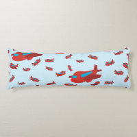 Red & Blue Airplane Pattern
