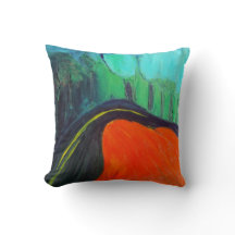 Red, Blue and Black Pillow