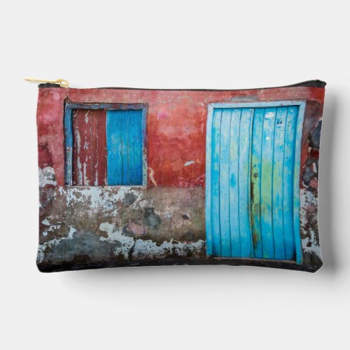 Red blue and grey wall door and window accessory pouch