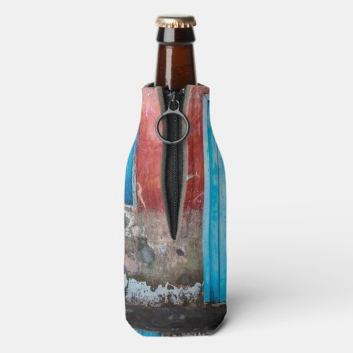 Red blue and grey wall door and window bottle cooler