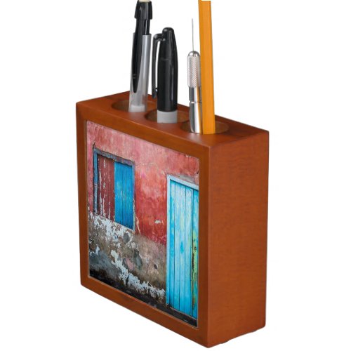 Red blue and grey wall door and window desk organizer