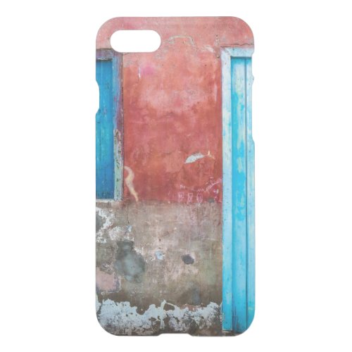 Red blue and grey wall door and window iPhone SE87 case