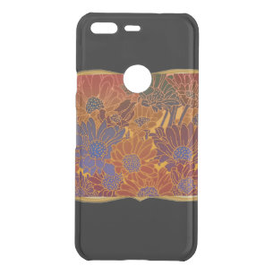 Red Blue And Orange Flowers  Uncommon Google Pixel Case
