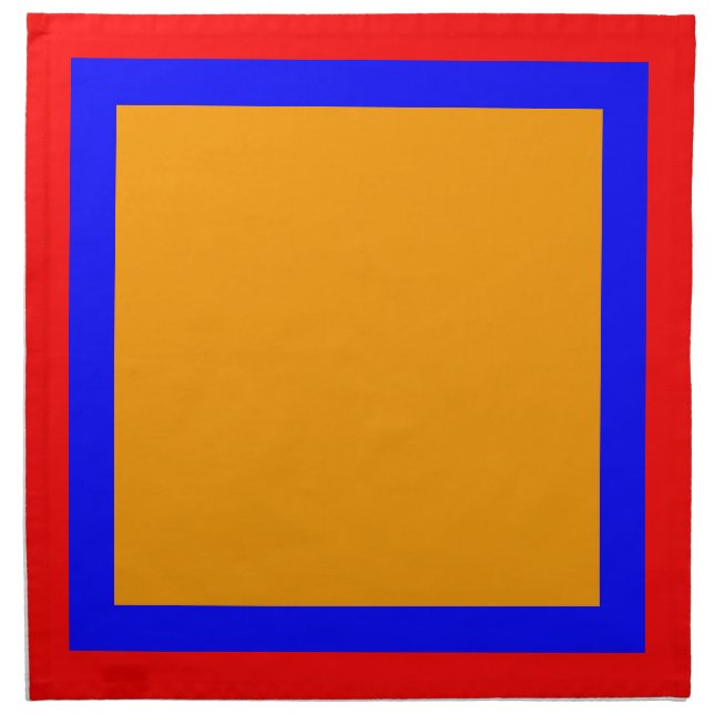 Red Blue and Orange Napkins (Front)
