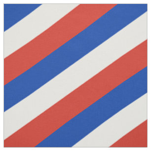 Red, blue and whitestriped pattern fabric