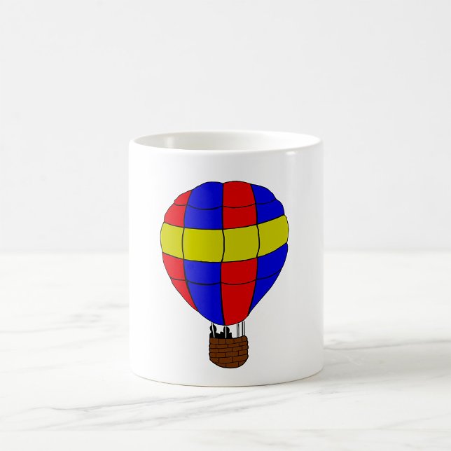 Red Blue and Yellow Hot Air Balloon Coffee Mug (Creator Uploaded)