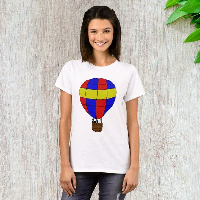 Red Blue and Yellow Hot Air Balloon T-Shirt (Creator Uploaded)