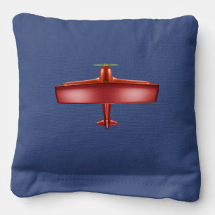 Red Blue Aviation Cornhole Bags