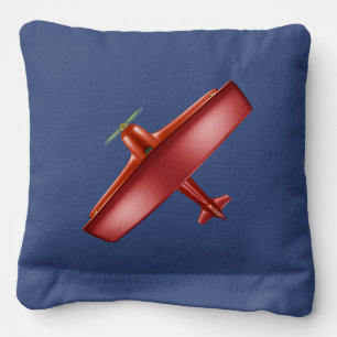 Red Blue Aviation Cornhole Bags