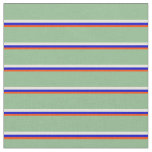 [ Thumbnail: Red, Blue, Beige, and Dark Sea Green Colored Fabric ]