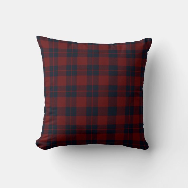 Red & Blue Buffalo Plaid  Throw Pillow (Front)