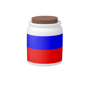 Red & Blue Candy Jar
