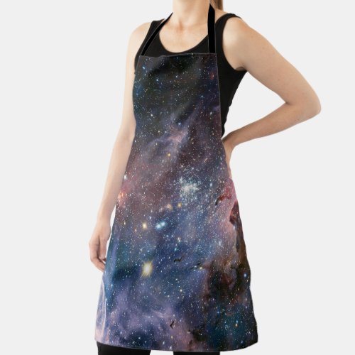 Red  Blue Carina Nebula Hubble Telescope Apron