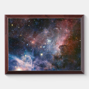 Red & Blue Carina Nebula Hubble Telescope Award Plaque