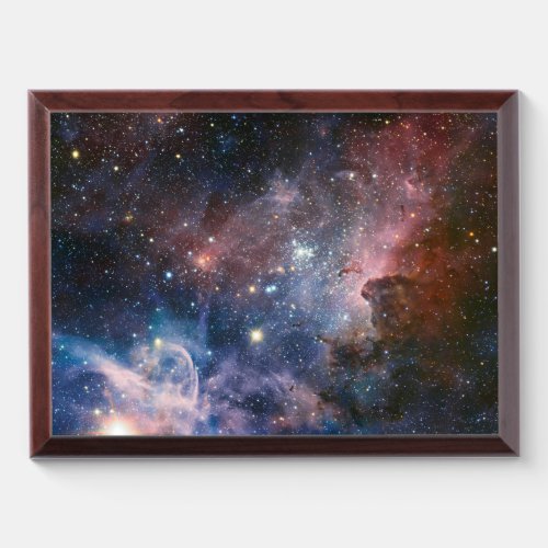 Red  Blue Carina Nebula Hubble Telescope Award Plaque