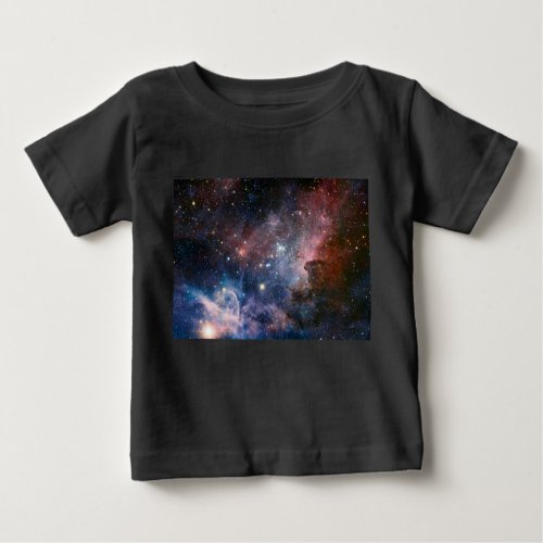 Red  Blue Carina Nebula Hubble Telescope Baby T_Shirt