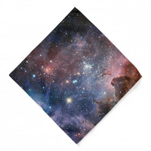 Red  Blue Carina Nebula Hubble Telescope Bandana