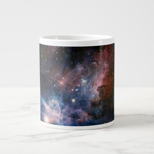 Red  Blue Carina Nebula Hubble Telescope Giant Coffee Mug