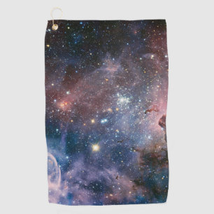 Red & Blue Carina Nebula Hubble Telescope Golf Towel