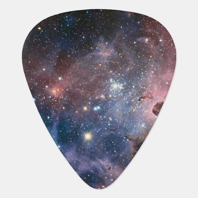 Red & Blue Carina Nebula Hubble Telescope Guitar Pick (Front)