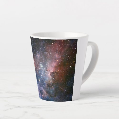 Red  Blue Carina Nebula Hubble Telescope Latte Mug