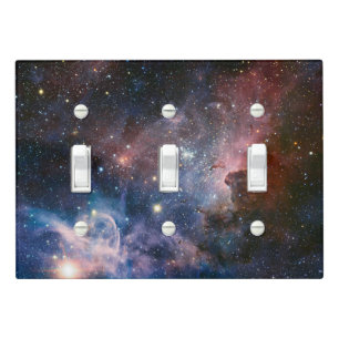 Red & Blue Carina Nebula Hubble Telescope Light Switch Cover