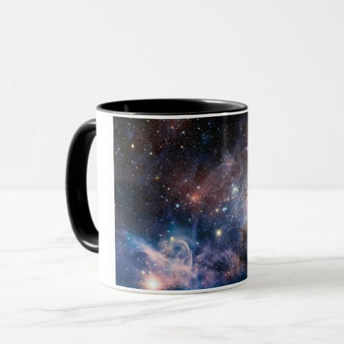 Red  Blue Carina Nebula Hubble Telescope Mug